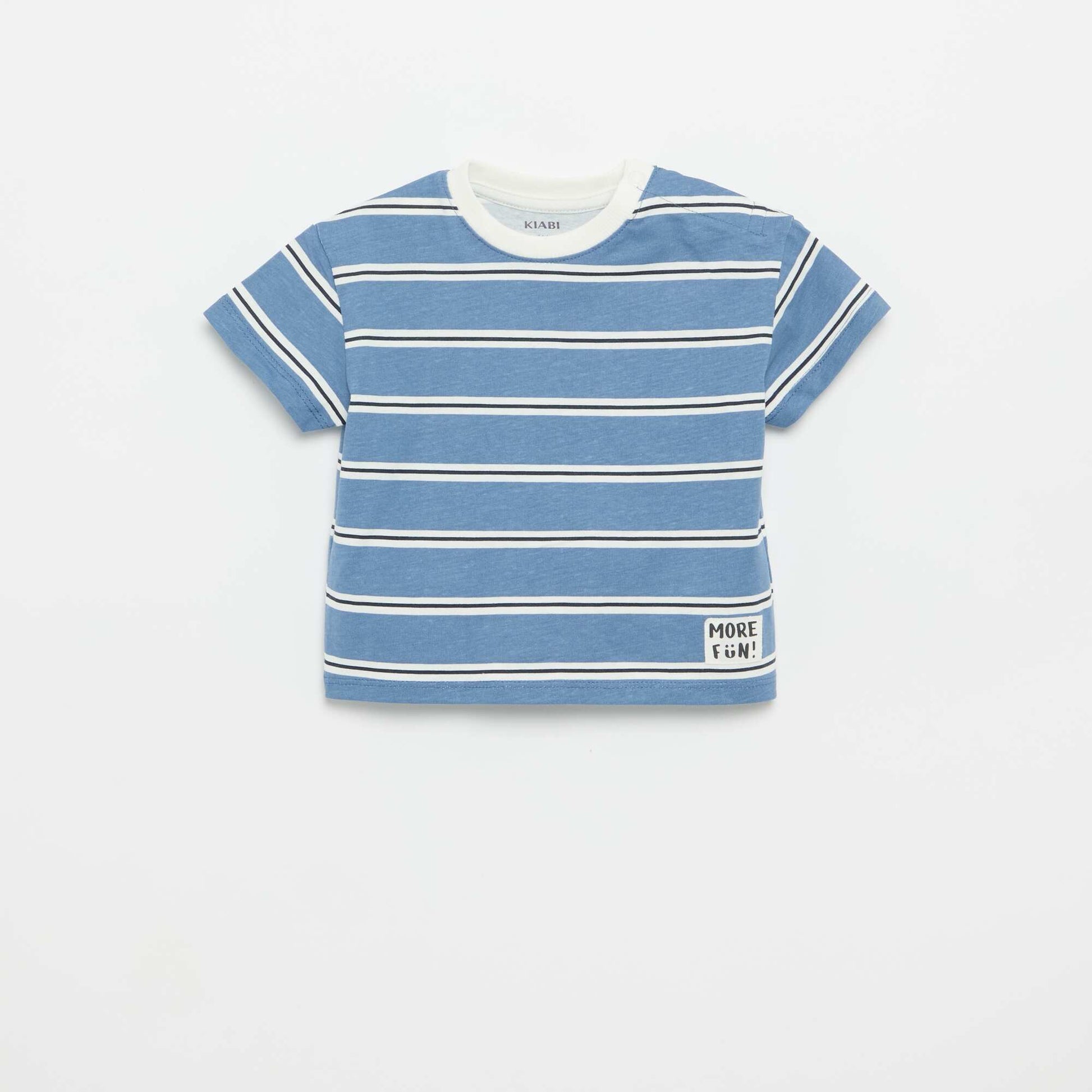 2-Pack Cotton Jersey Short-Sleeved T-shirts BLUE