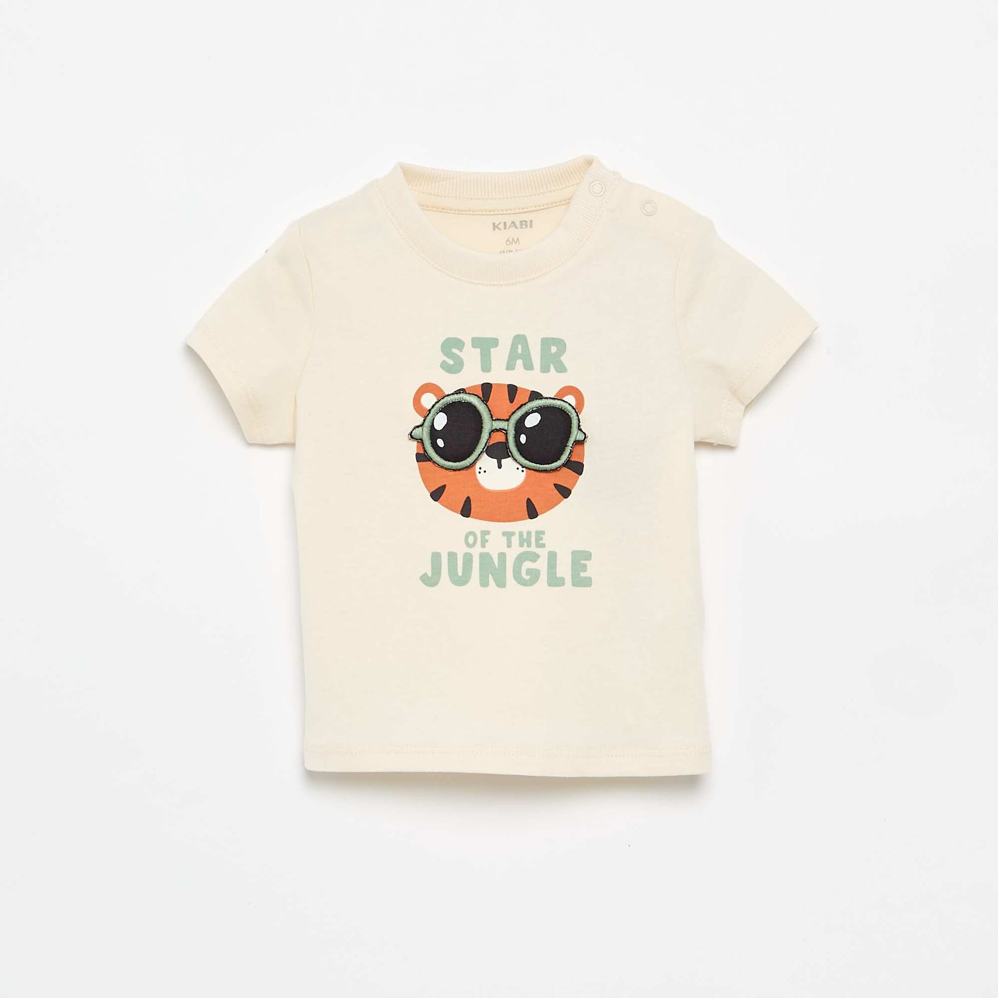 T-shirt with animated print WHITE