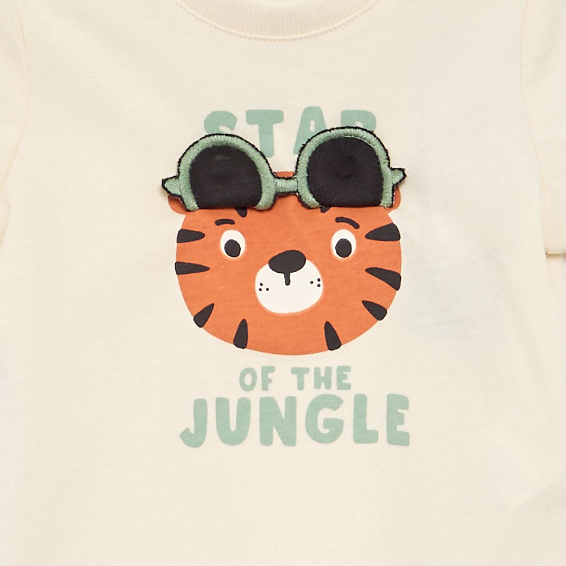 T-shirt with animated print WHITE