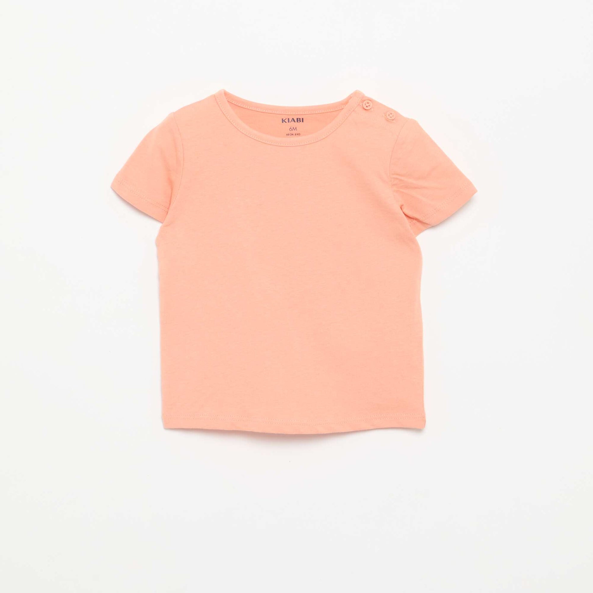 Pack of 4 Plain T-shirts ORANGE