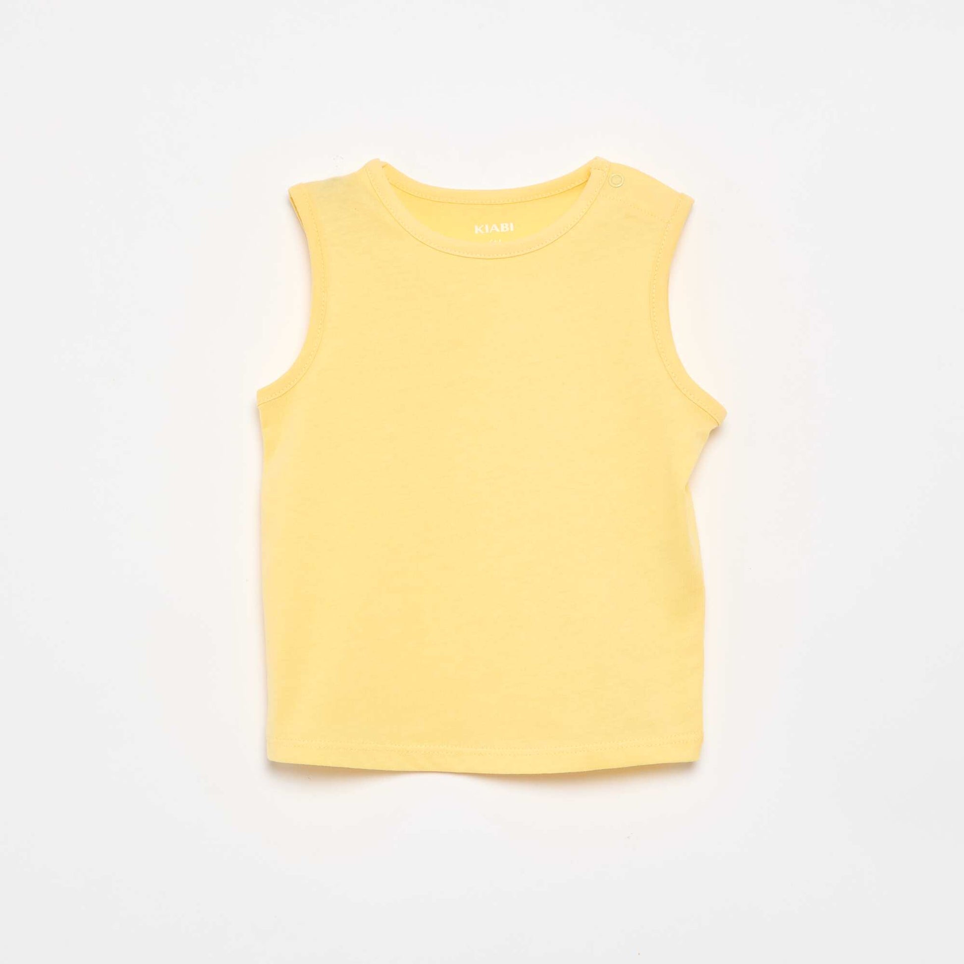 Pack of 4 Plain Tank Tops WHITE