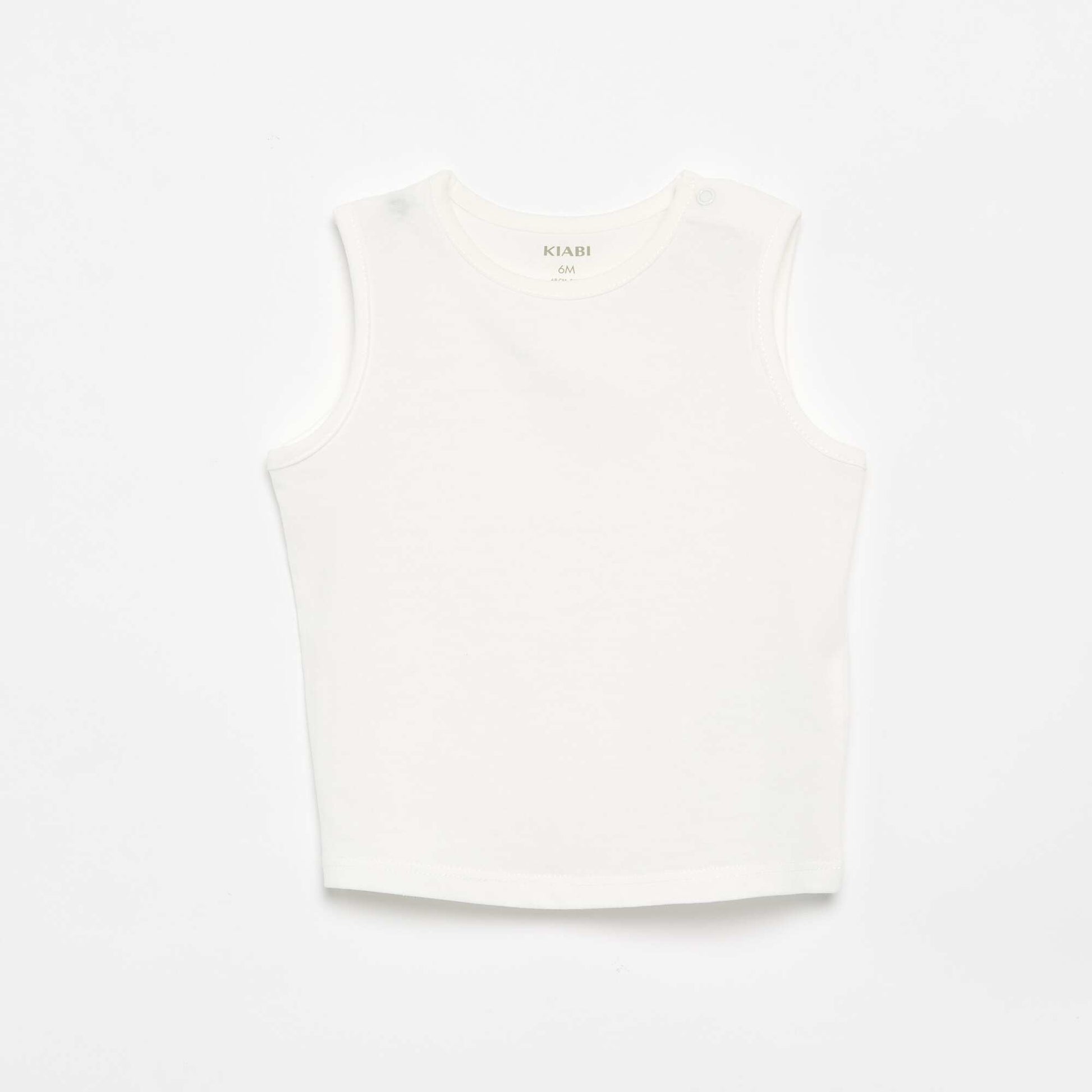 Pack of 4 Plain Tank Tops ORANGE