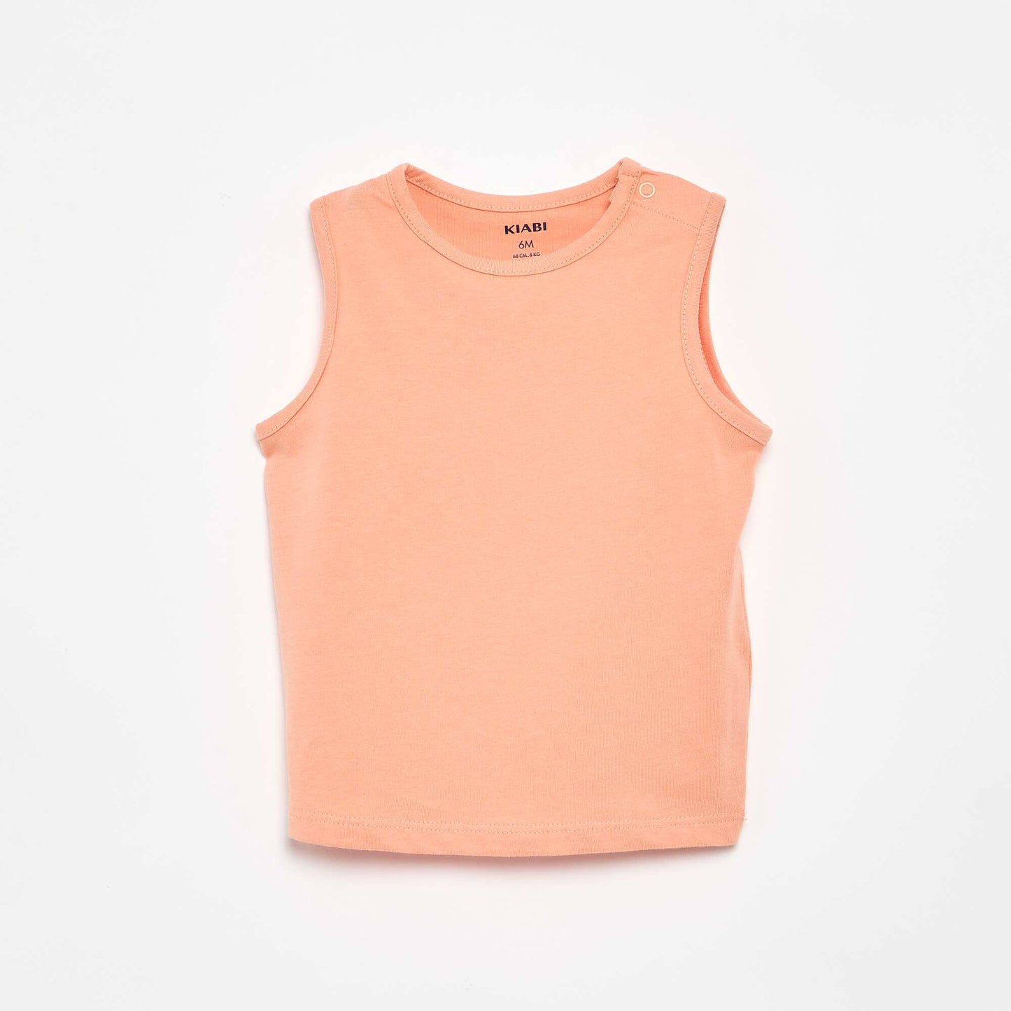 Pack of 4 Plain Tank Tops ORANGE