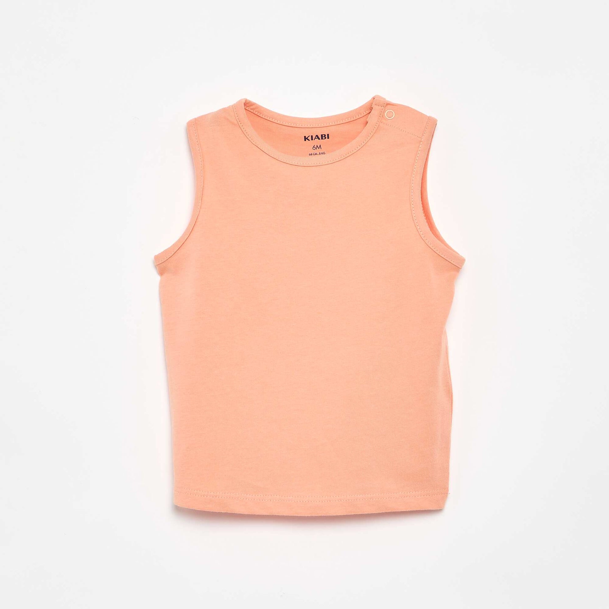 Pack of 4 Plain Tank Tops ORANGE