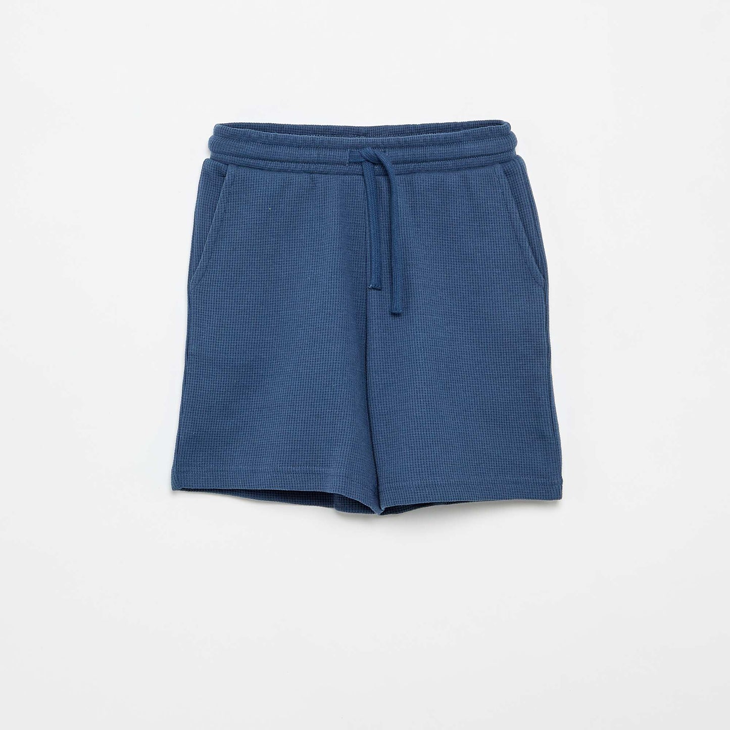 Waffle Knit Shorts BLUE