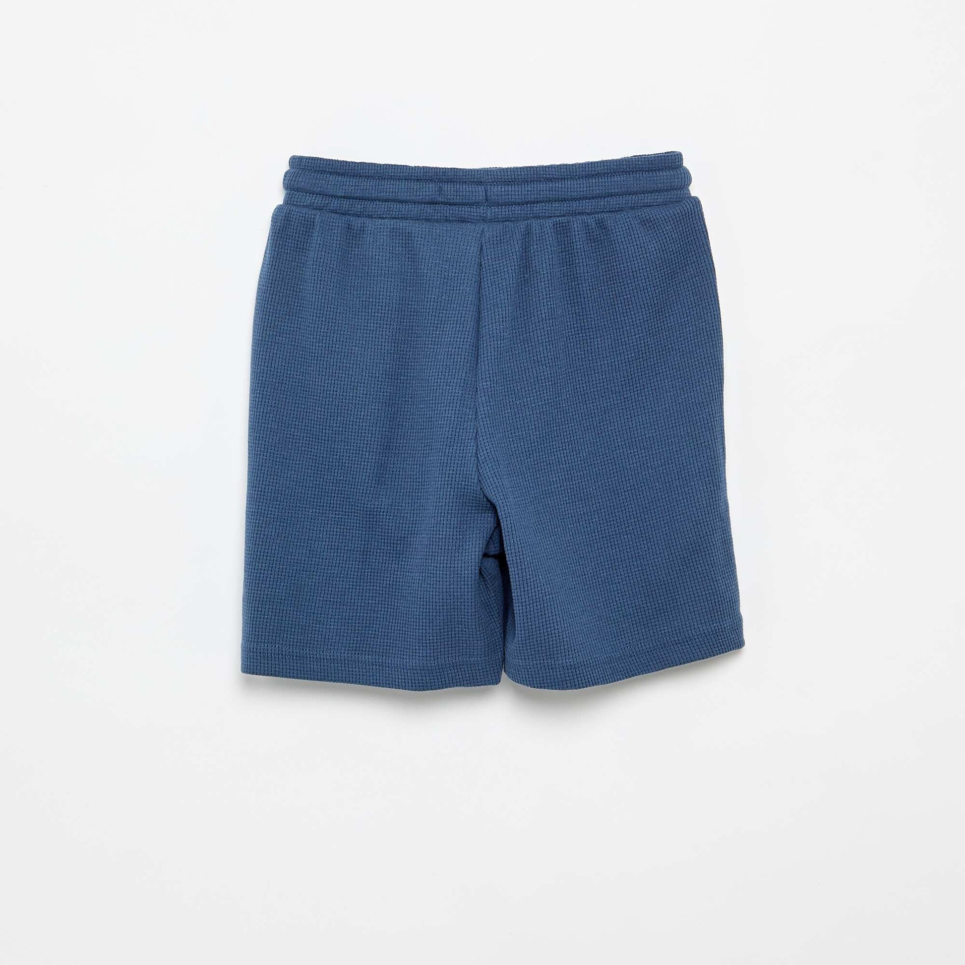 Waffle Knit Shorts BLUE