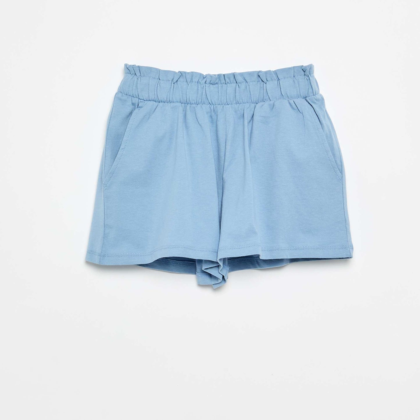 2-Pack Elastic Waist Shorts WHITE