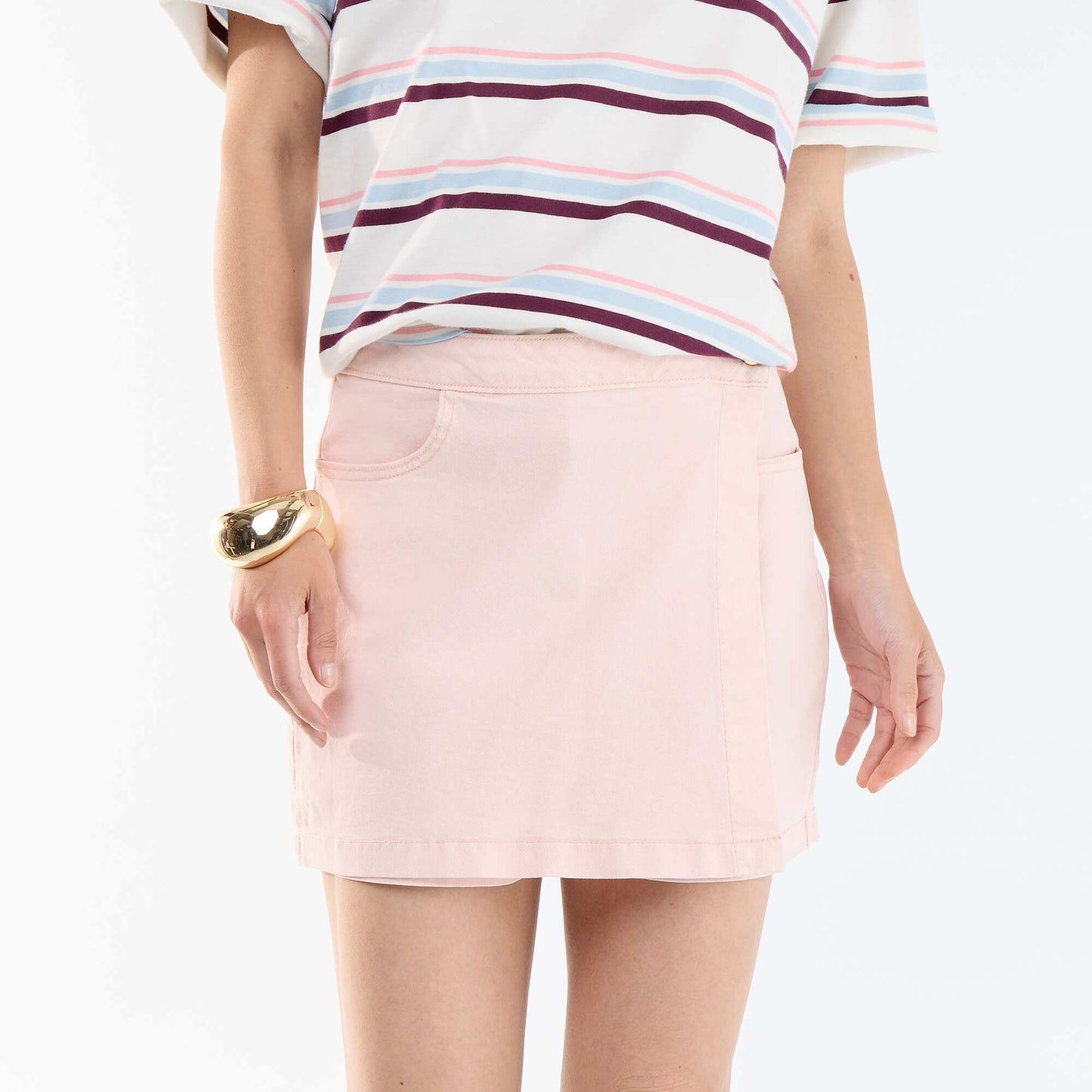 Denim Skort PINK