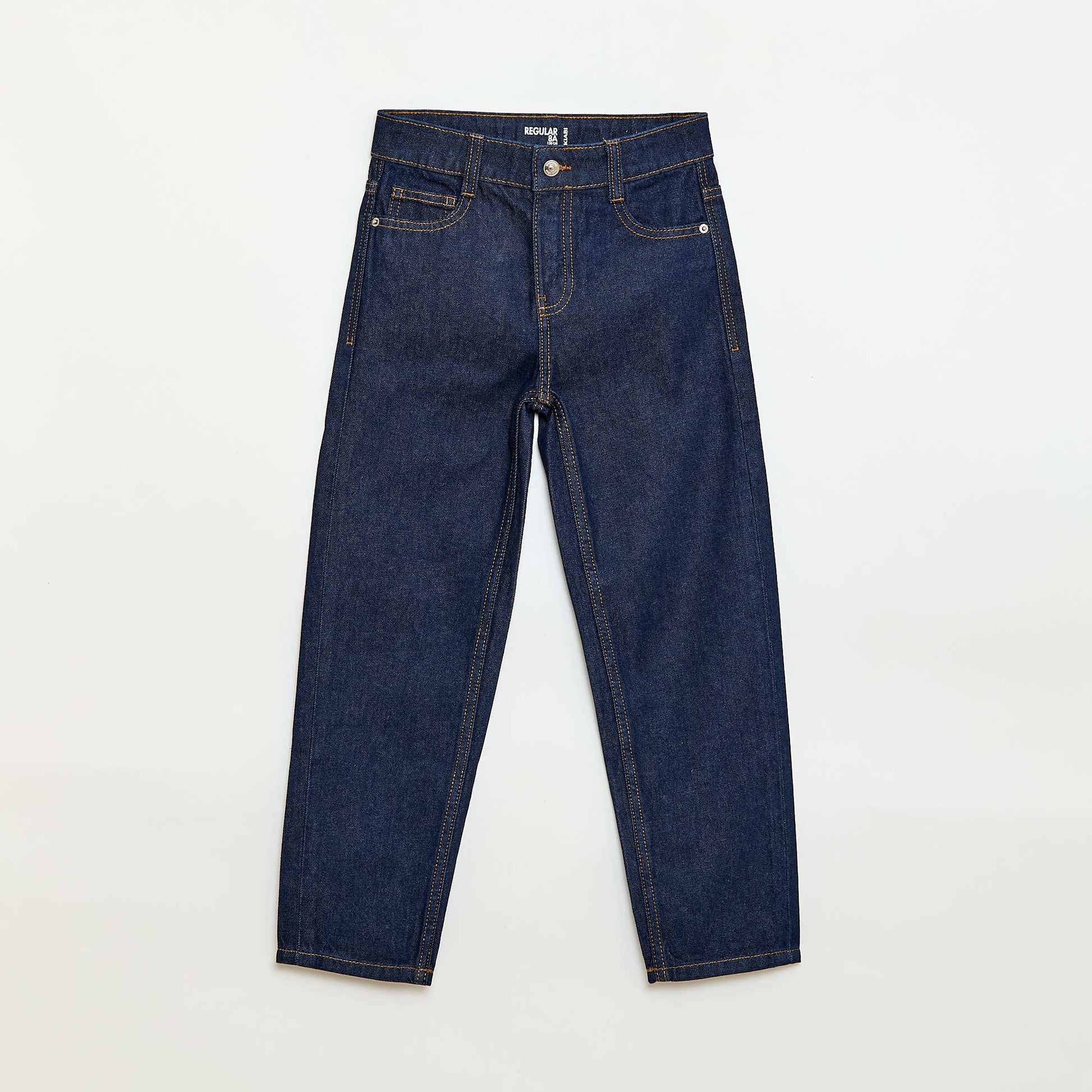 Straight-leg denim pants BLUE