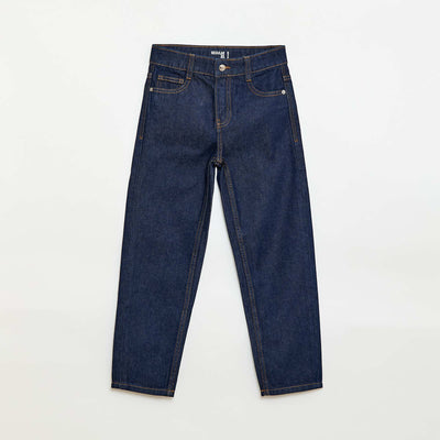 Straight-leg denim pants BLUE