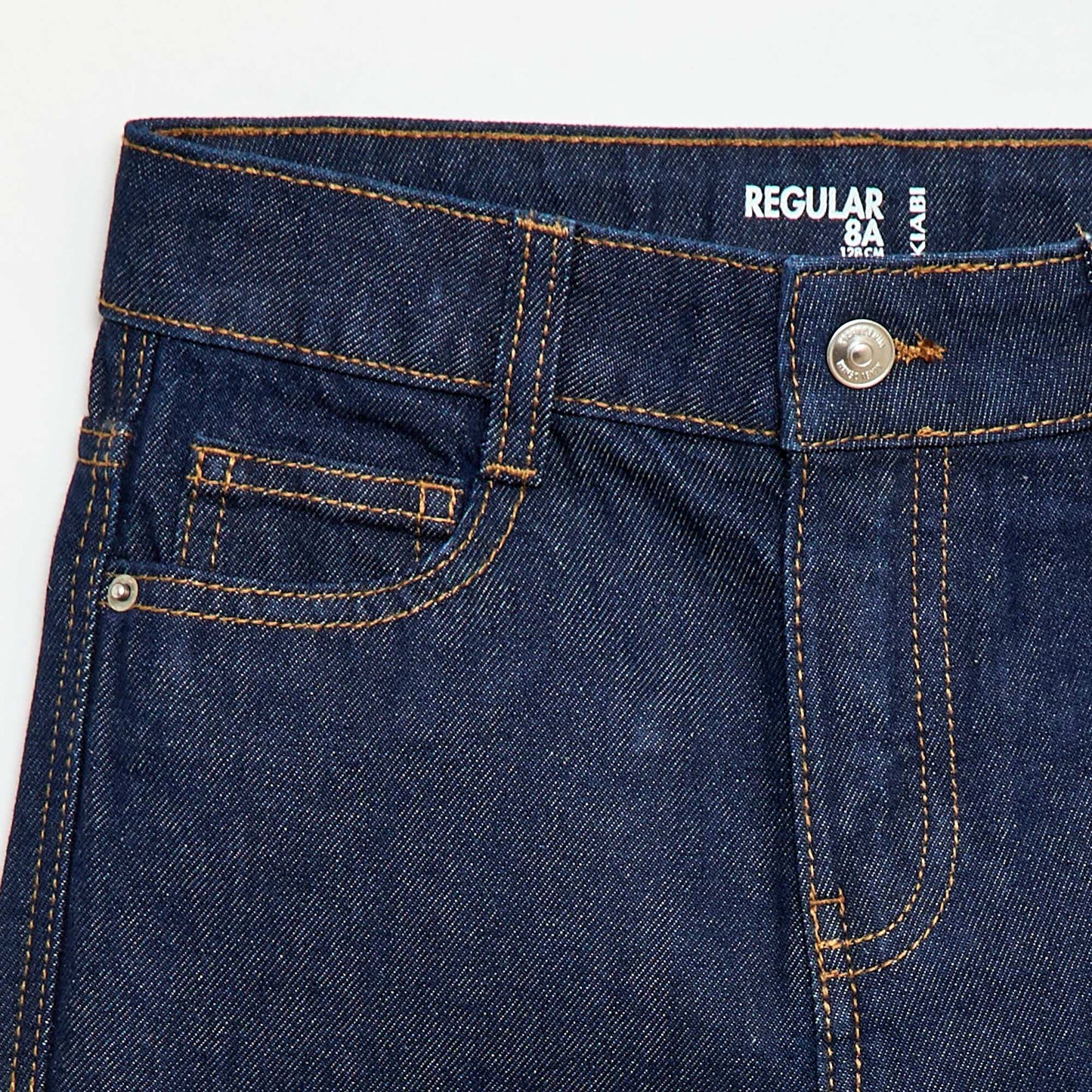 Straight-leg denim pants BLUE