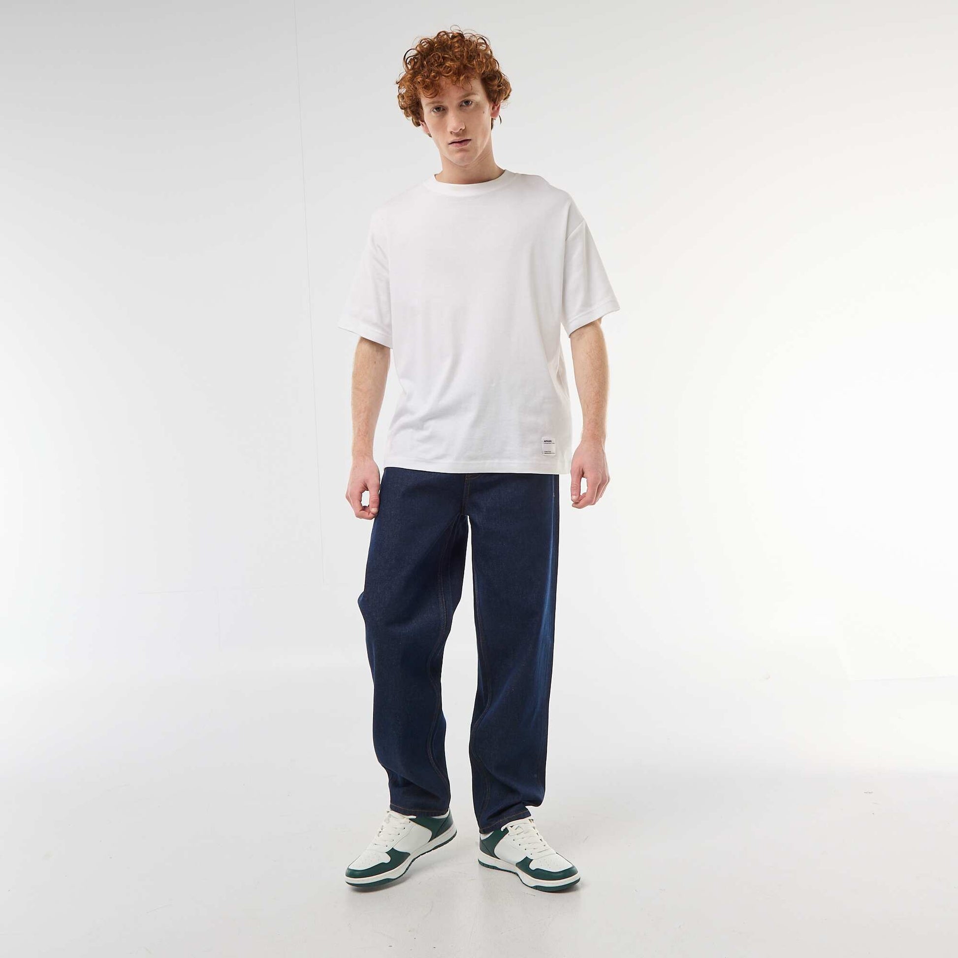 Regular Fit Cotton Denim Jeans BLUE