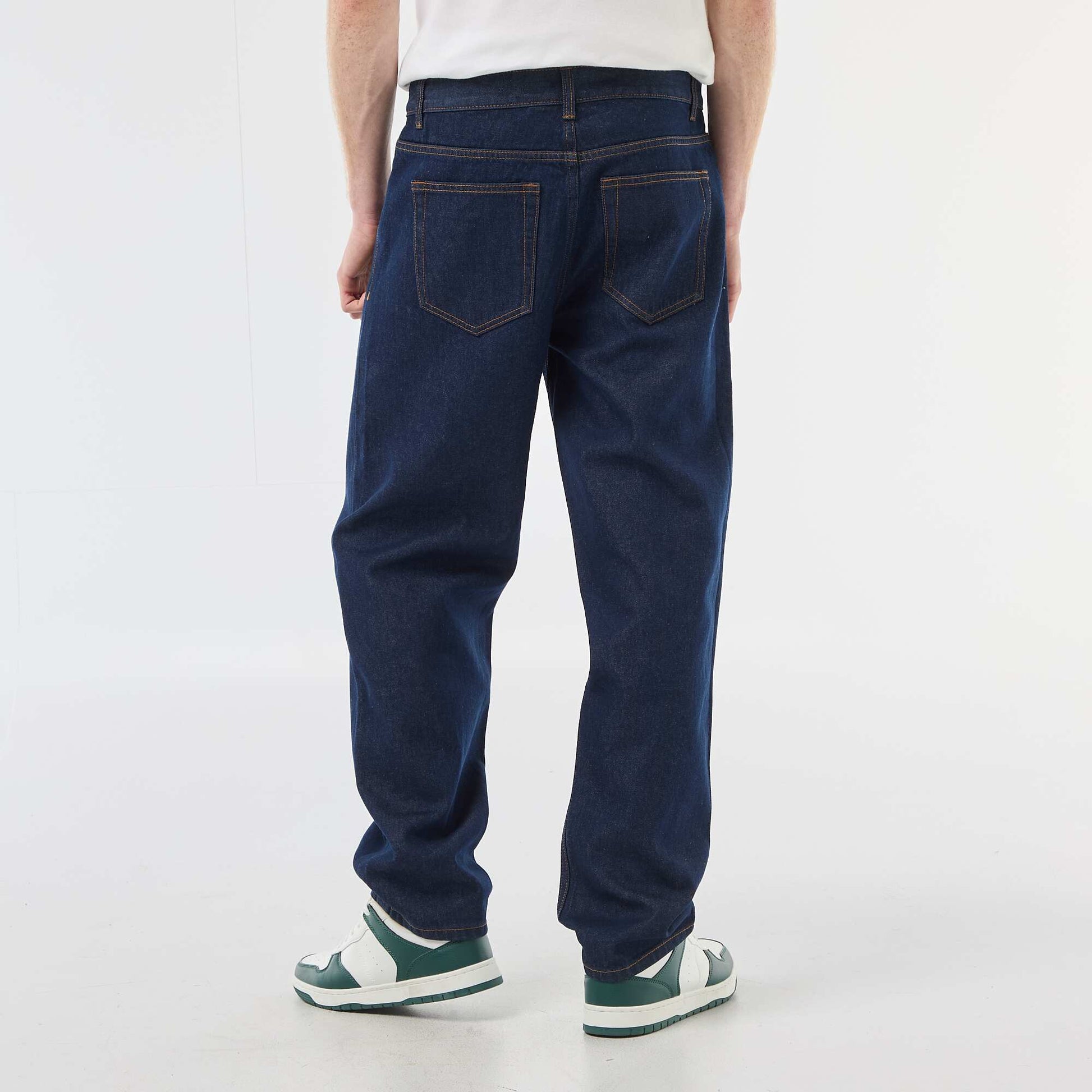 Regular Fit Cotton Denim Jeans BLUE
