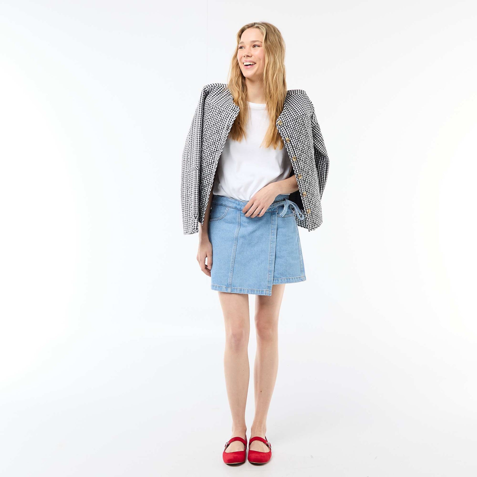 Denim Skort BLUE