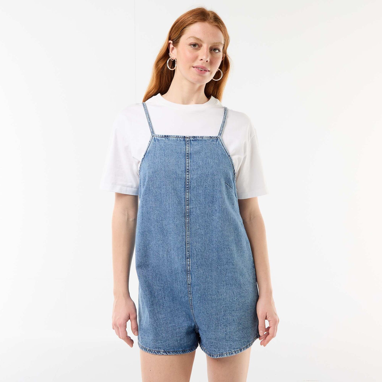 Dungaree Style Romper BLUE