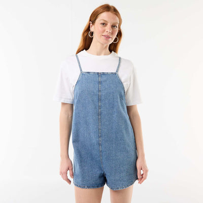 Dungaree Style Romper BLUE