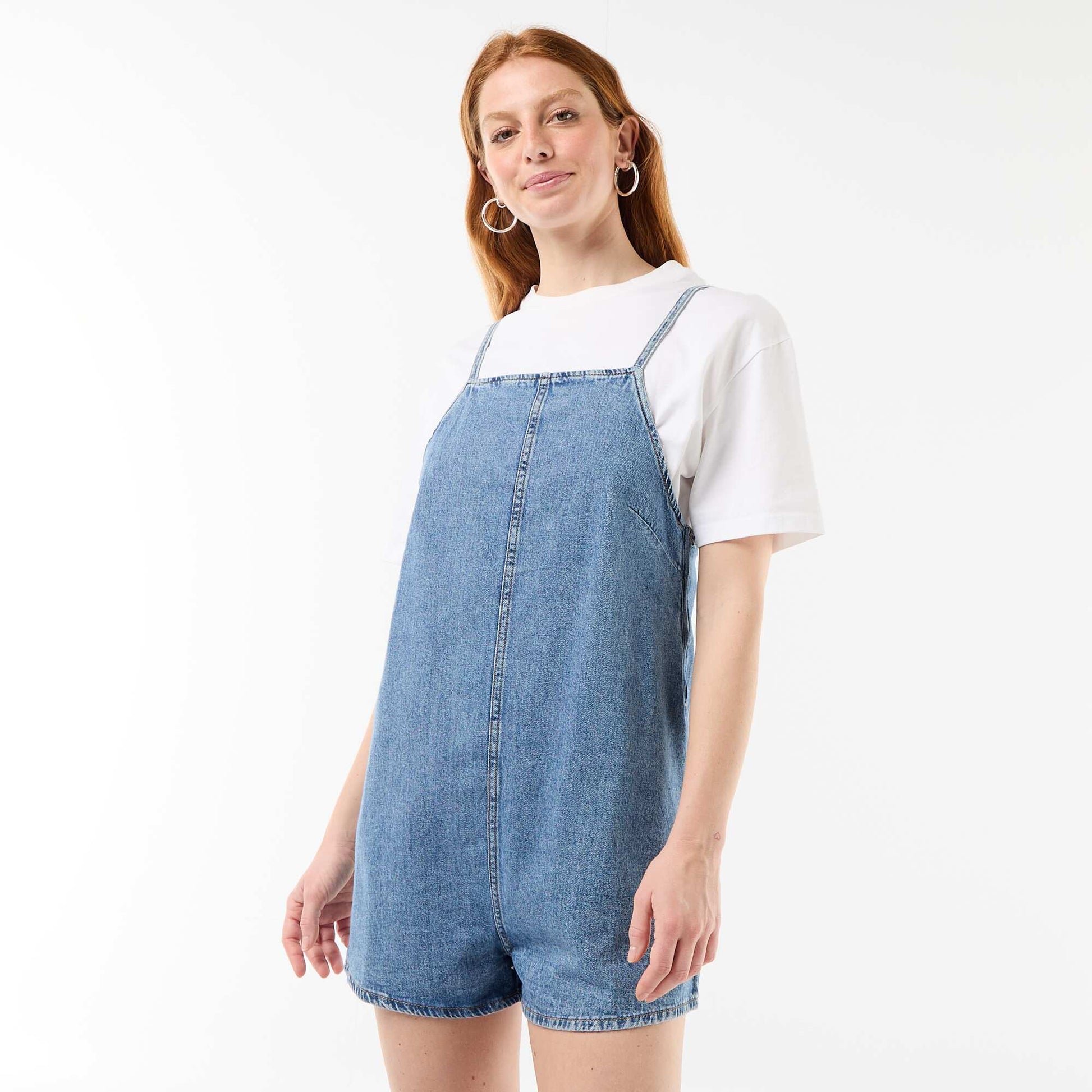Dungaree Style Romper BLUE