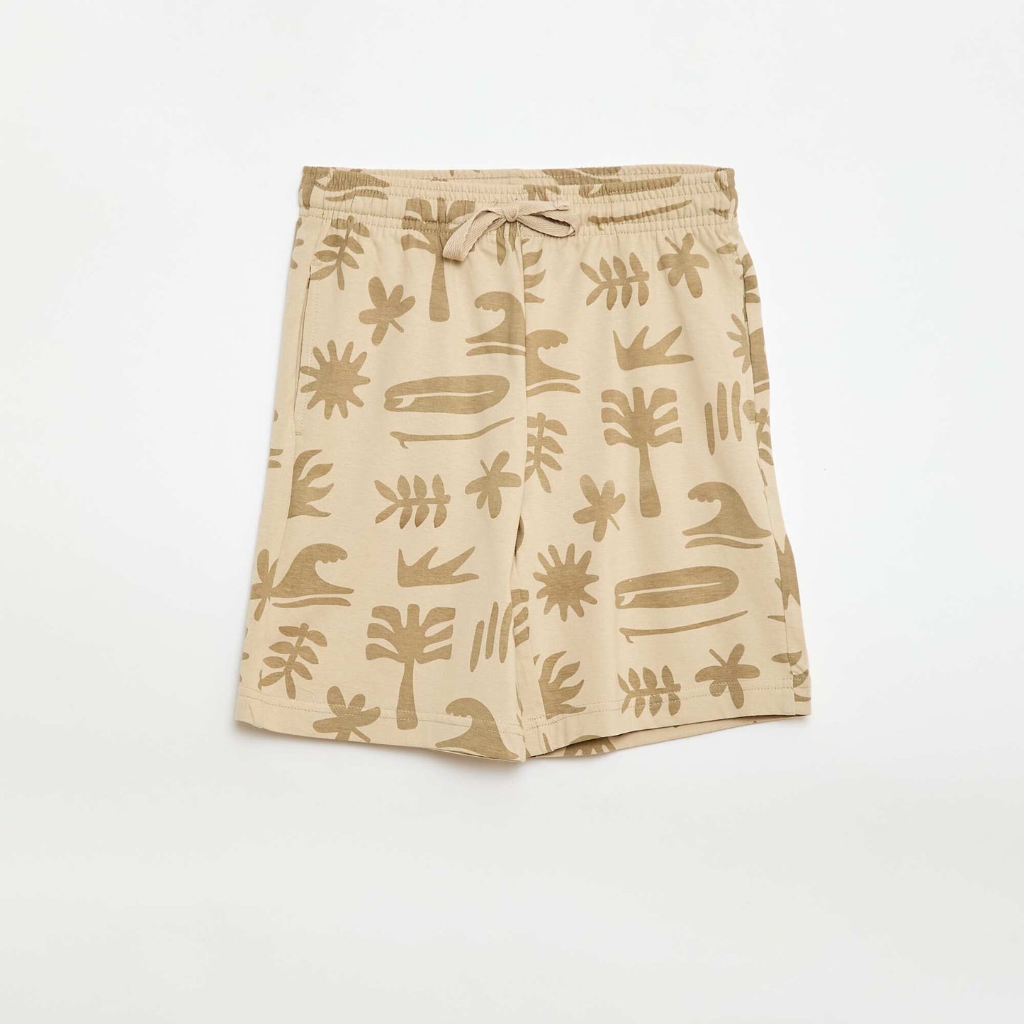 Lightweight Shorts Set - 2 Pieces BEIGE
