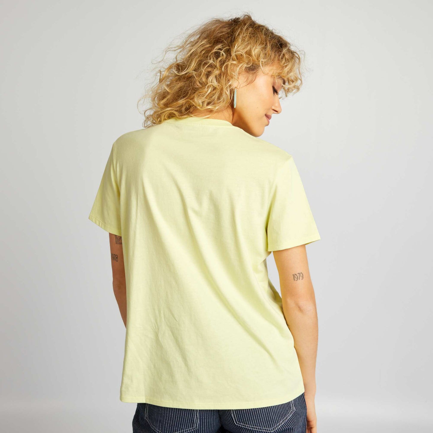 Plain jersey T-shirt GREEN