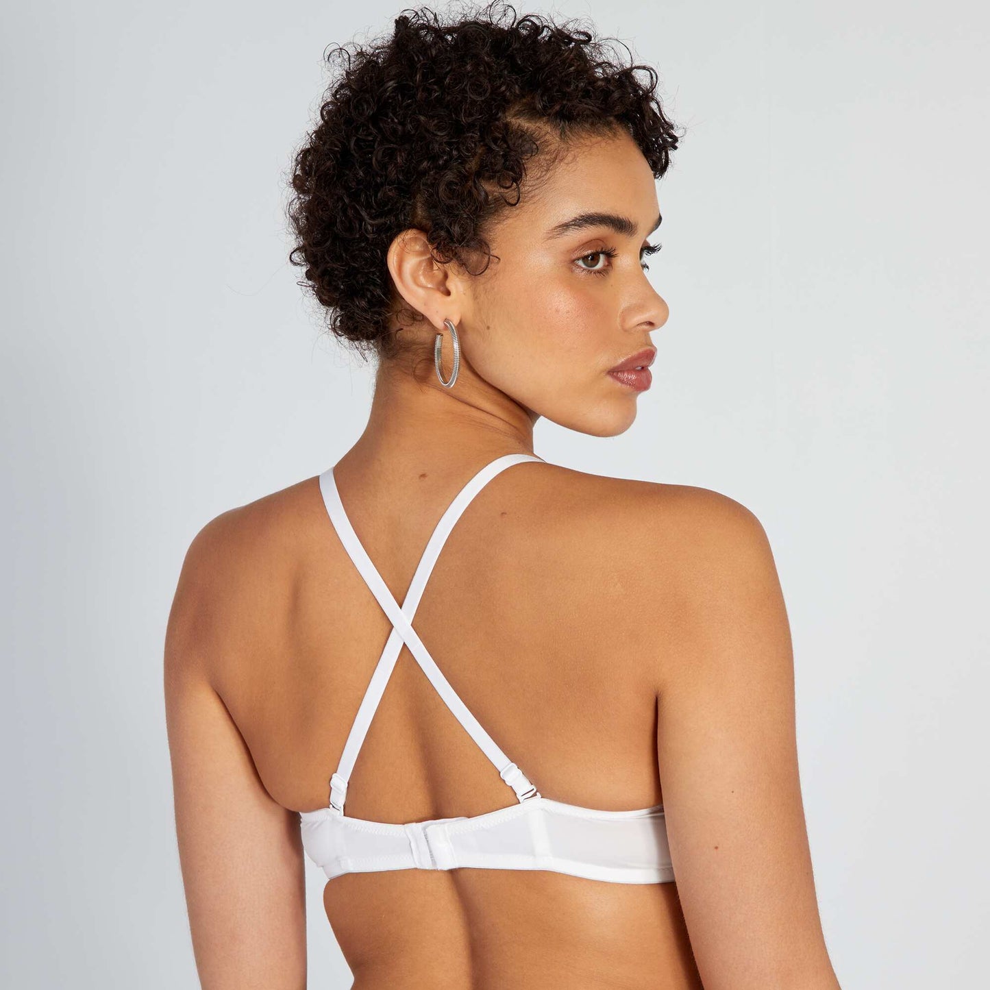 Padded bandeau bra WHITE