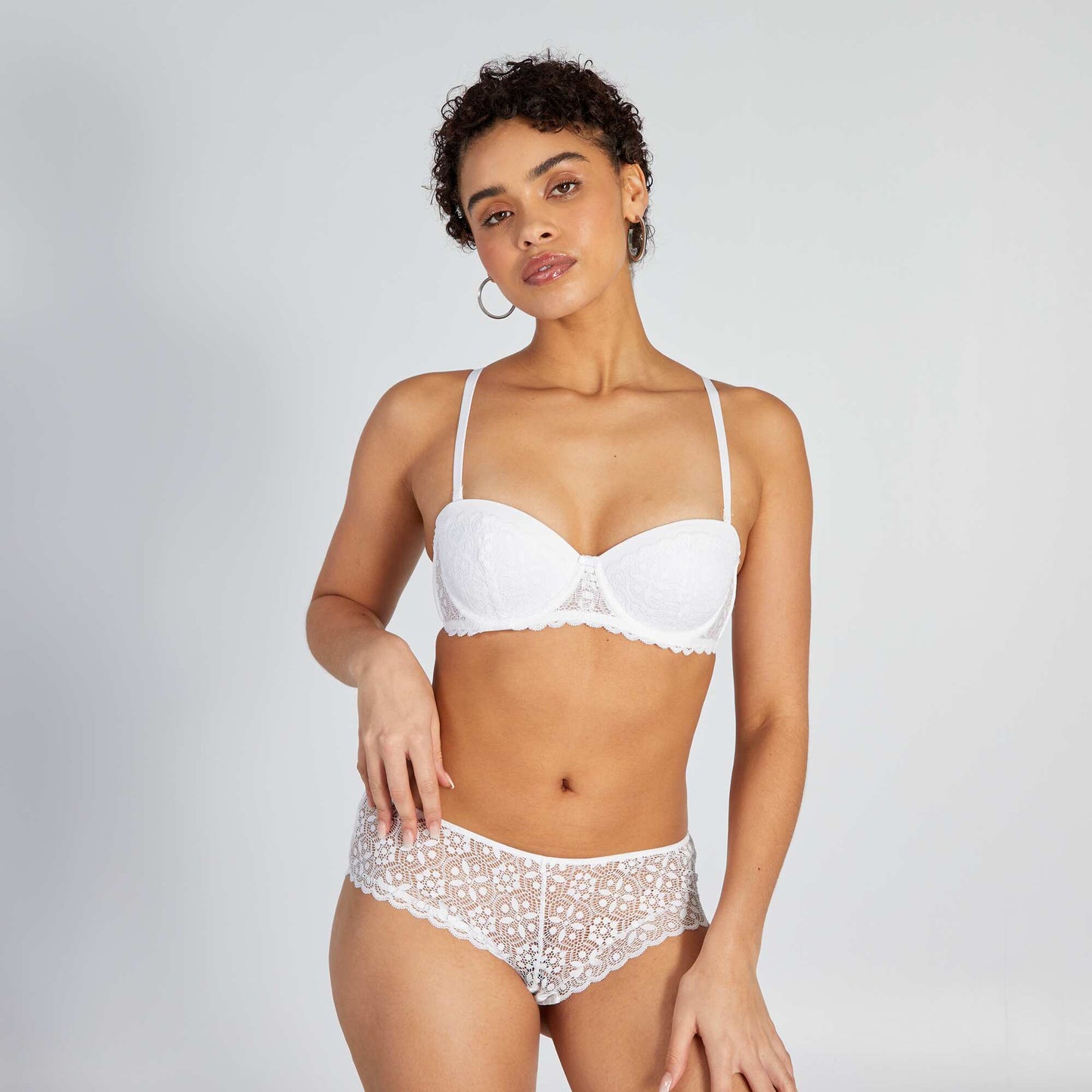 Padded bandeau bra WHITE