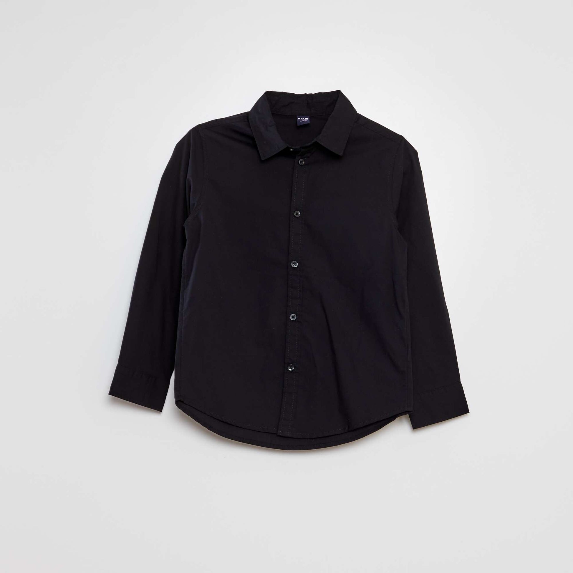 Poplin shirt BLACK