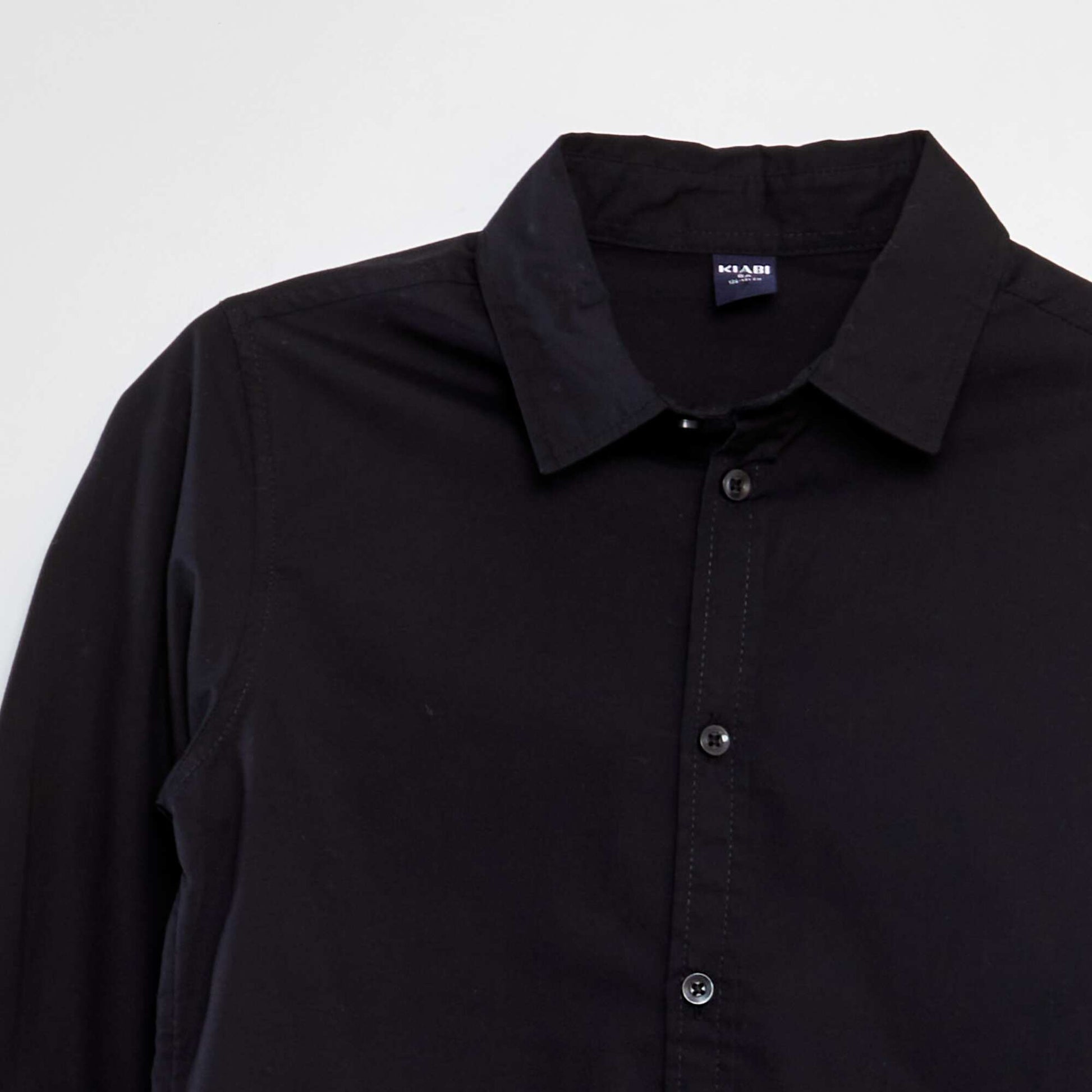 Poplin shirt BLACK
