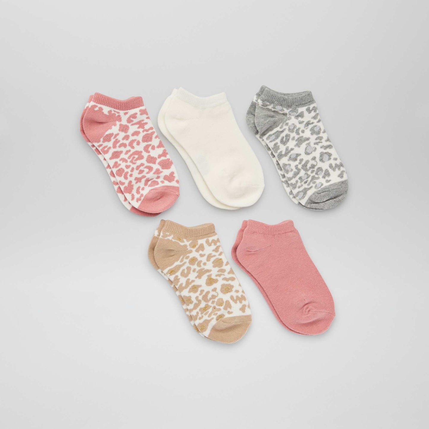 Pack of 5 pairs of socks BROWN