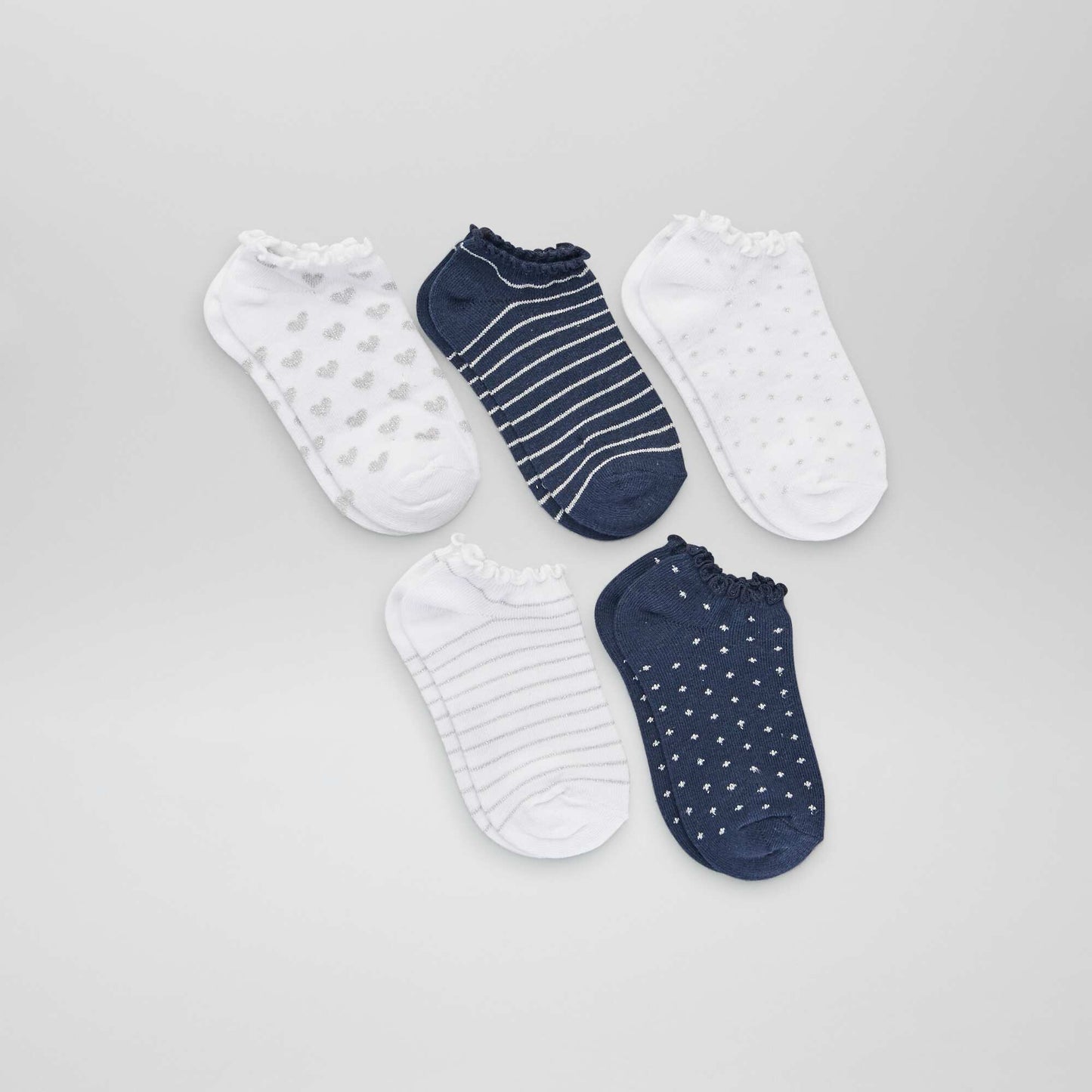 Pack of 5 pairs of socks BLUE