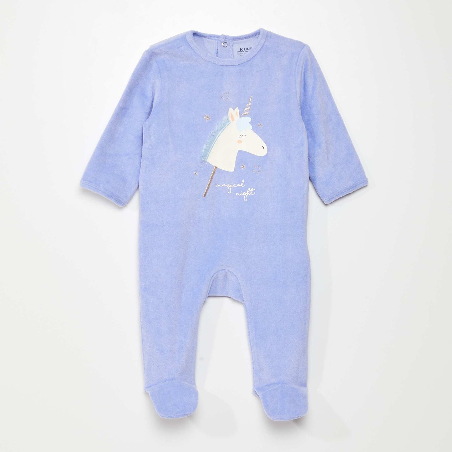 Velour sleepsuit PURPLE