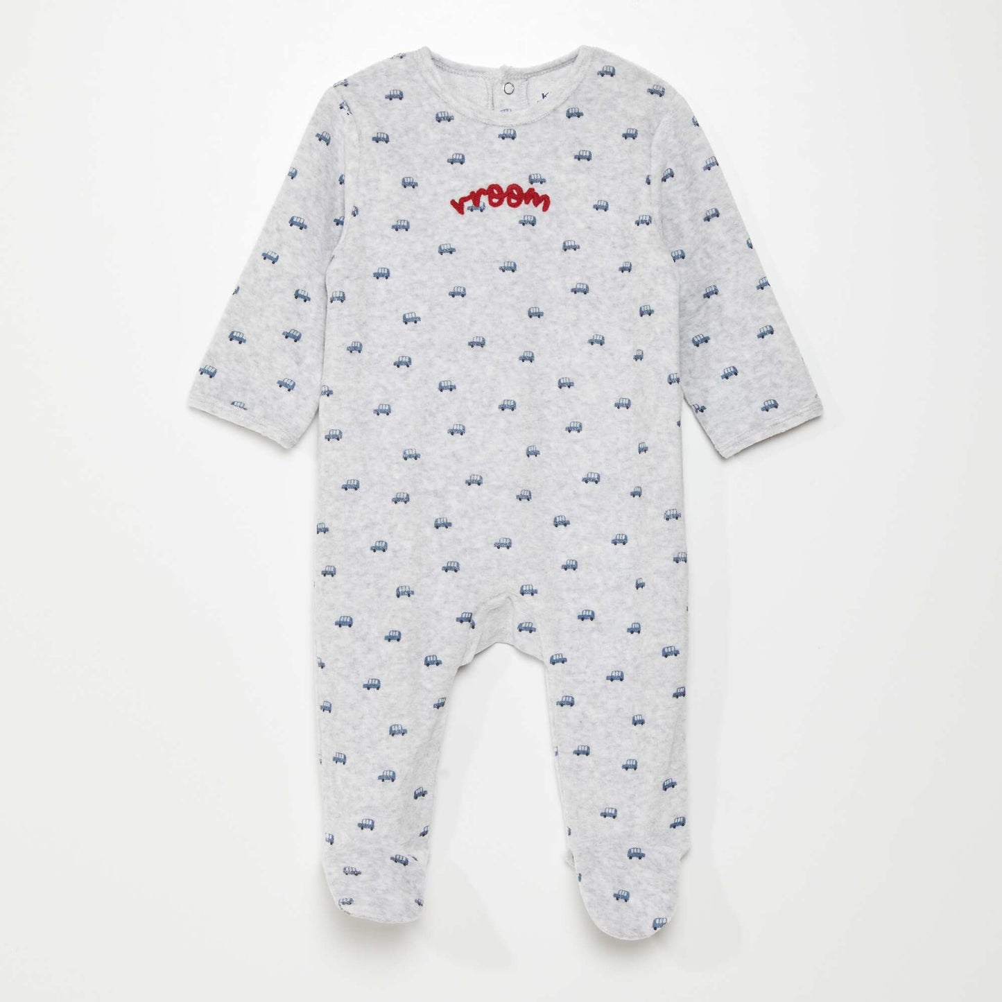 Velour sleepsuit cars