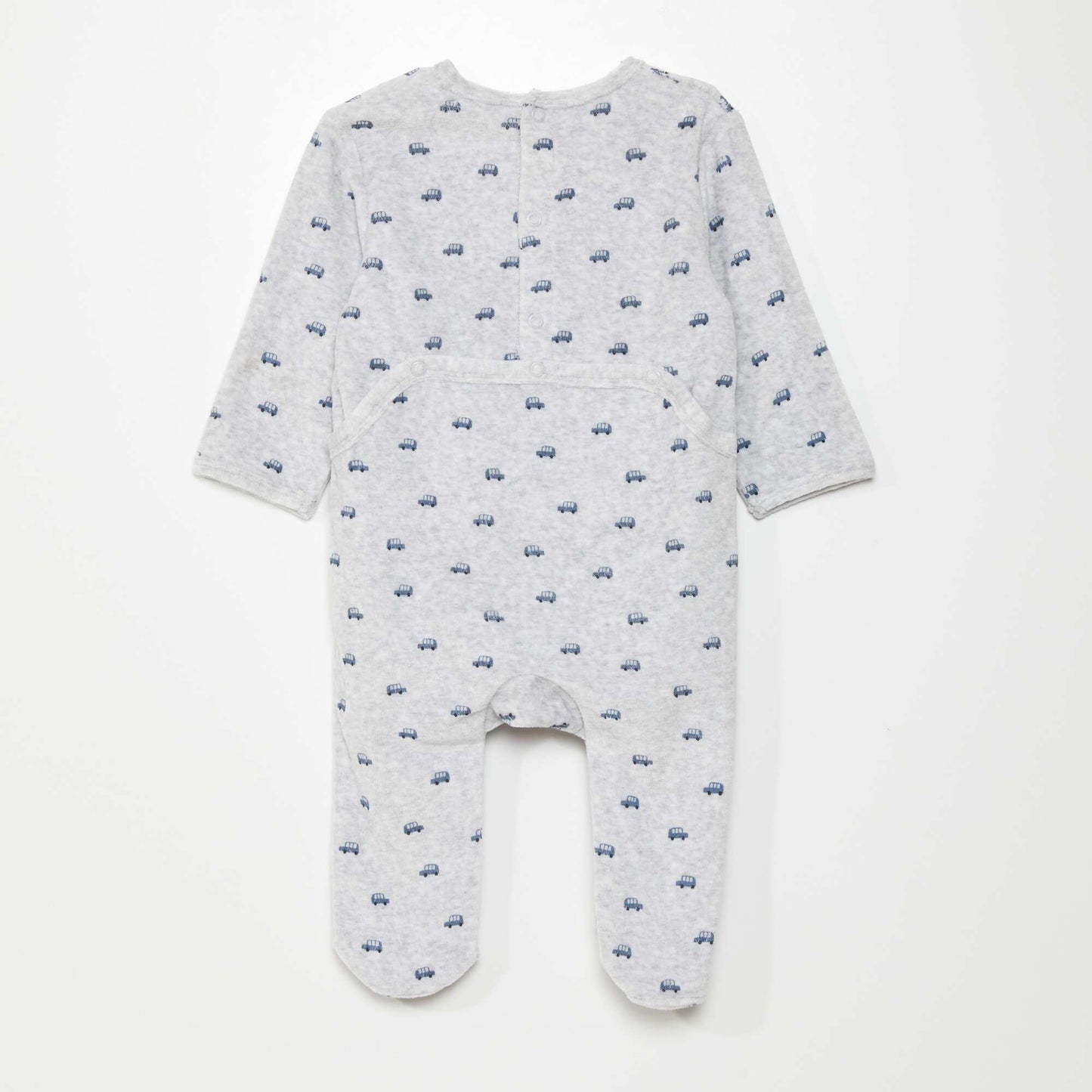 Velour sleepsuit cars