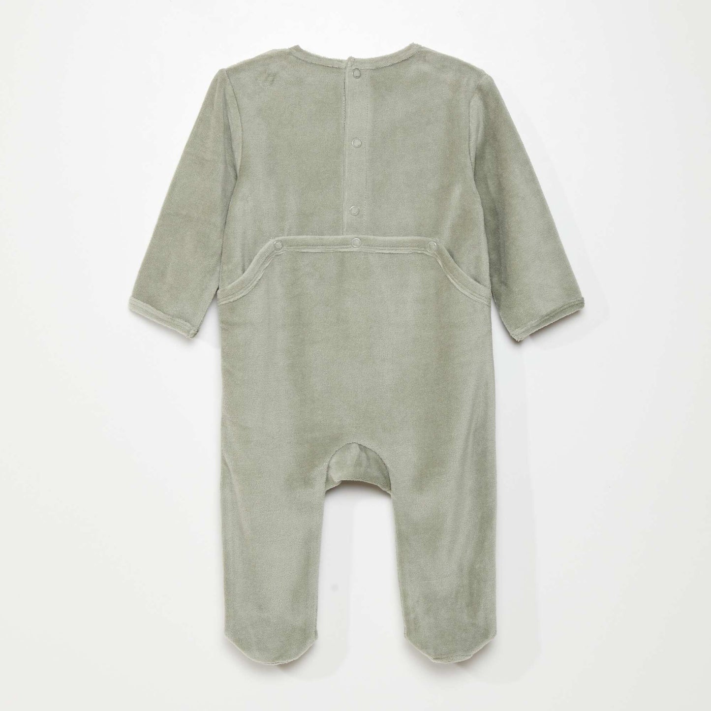 Velour sleepsuit KHAKI