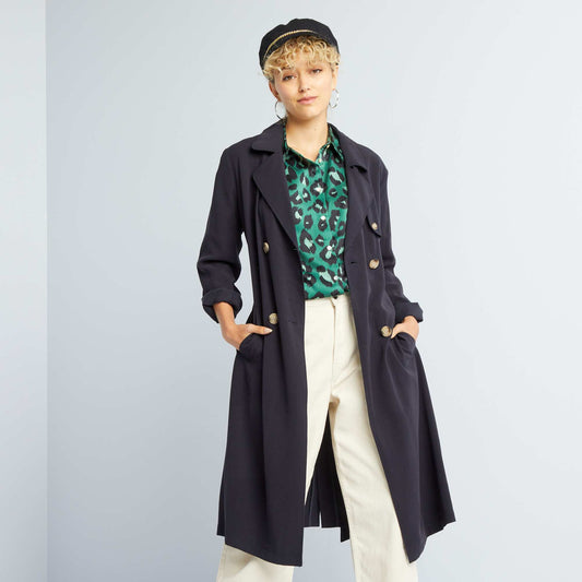 Flowing trench coat GREY