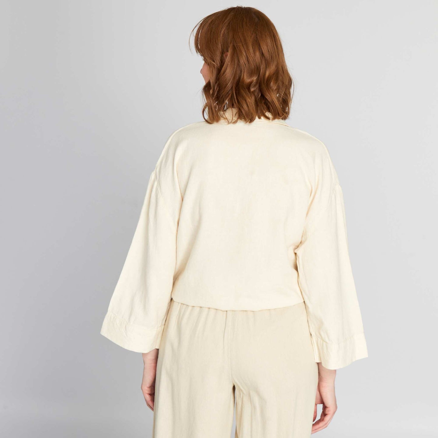 Poplin shirt BEIGE