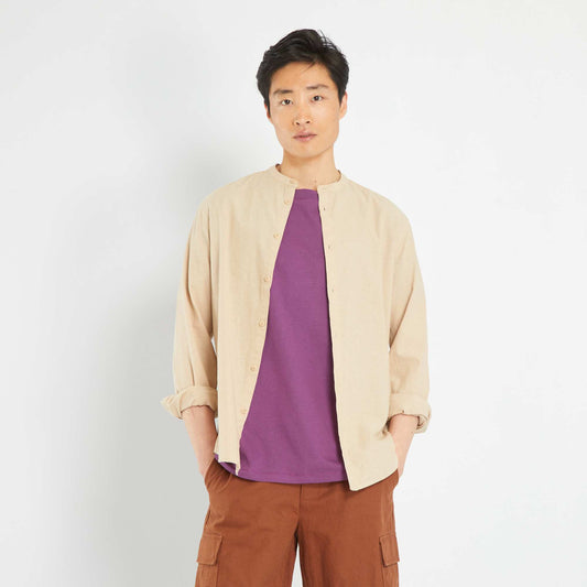 Plain lightweight shirt BEIGE