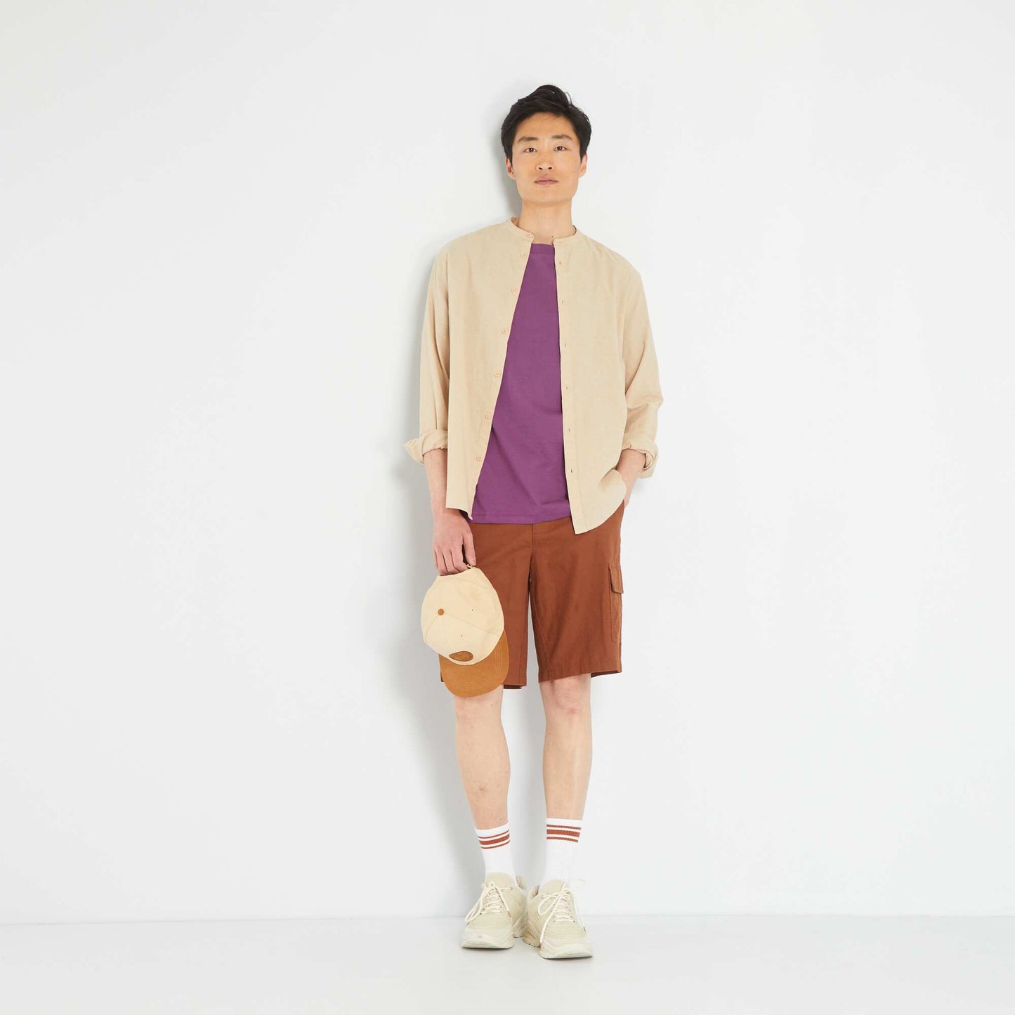 Plain lightweight shirt BEIGE