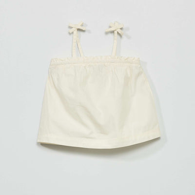 Spaghetti strap top WHITE