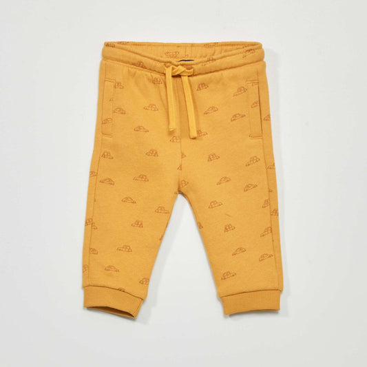 Sweatshirt fabric joggers YELLOW