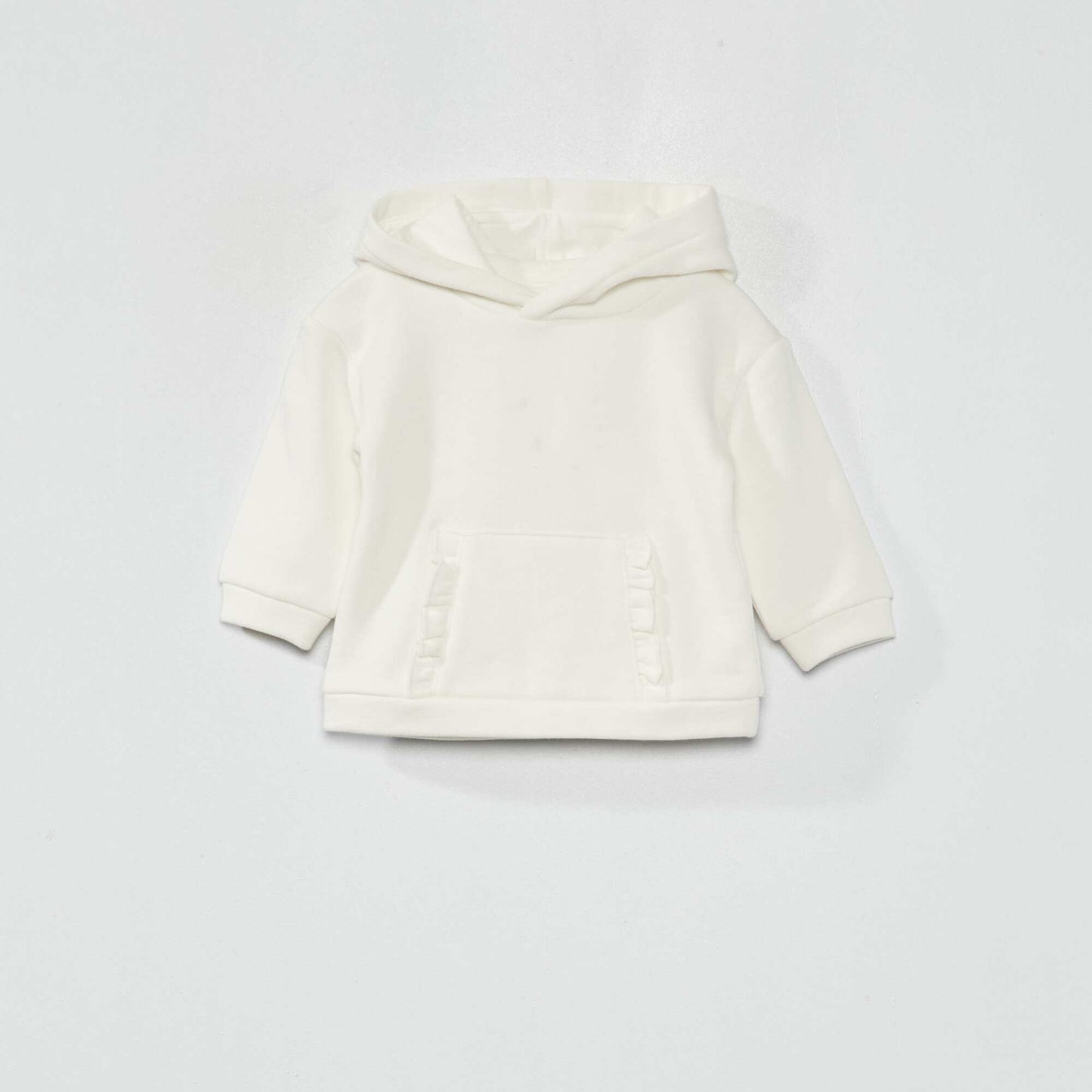 Sweatshirt fabric hoodie White