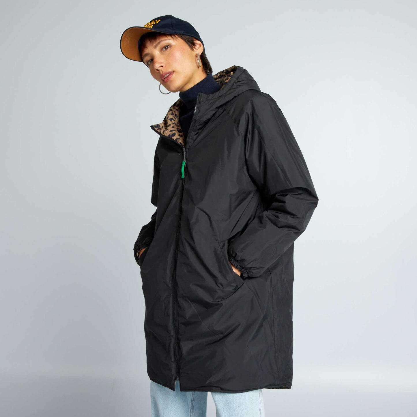 Reversible windcheater BLACK