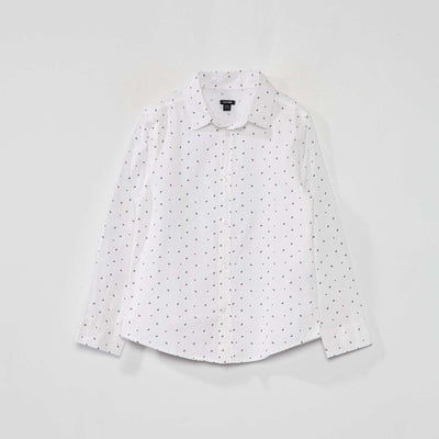 Poplin shirt WHITE