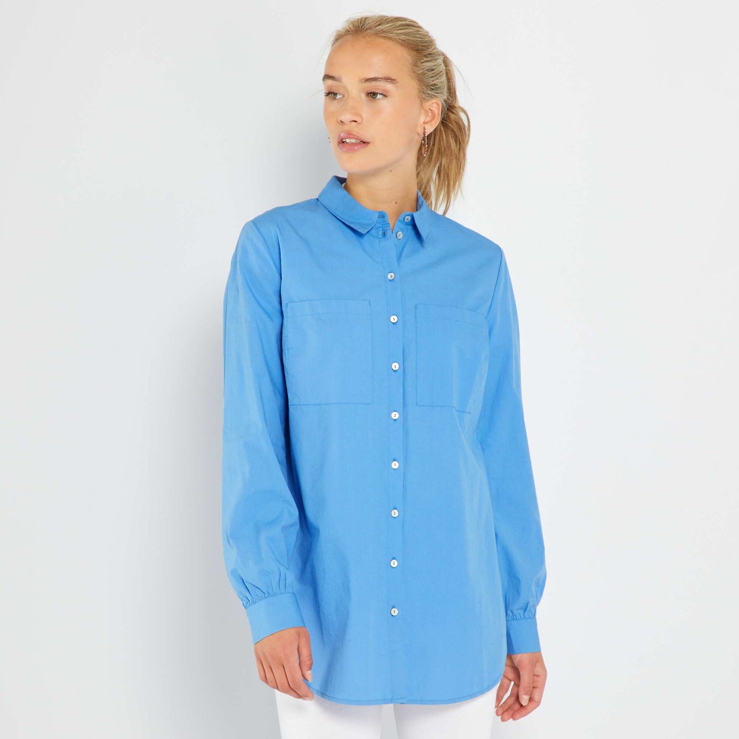 Poplin straight-cut shirt ME_ETHER