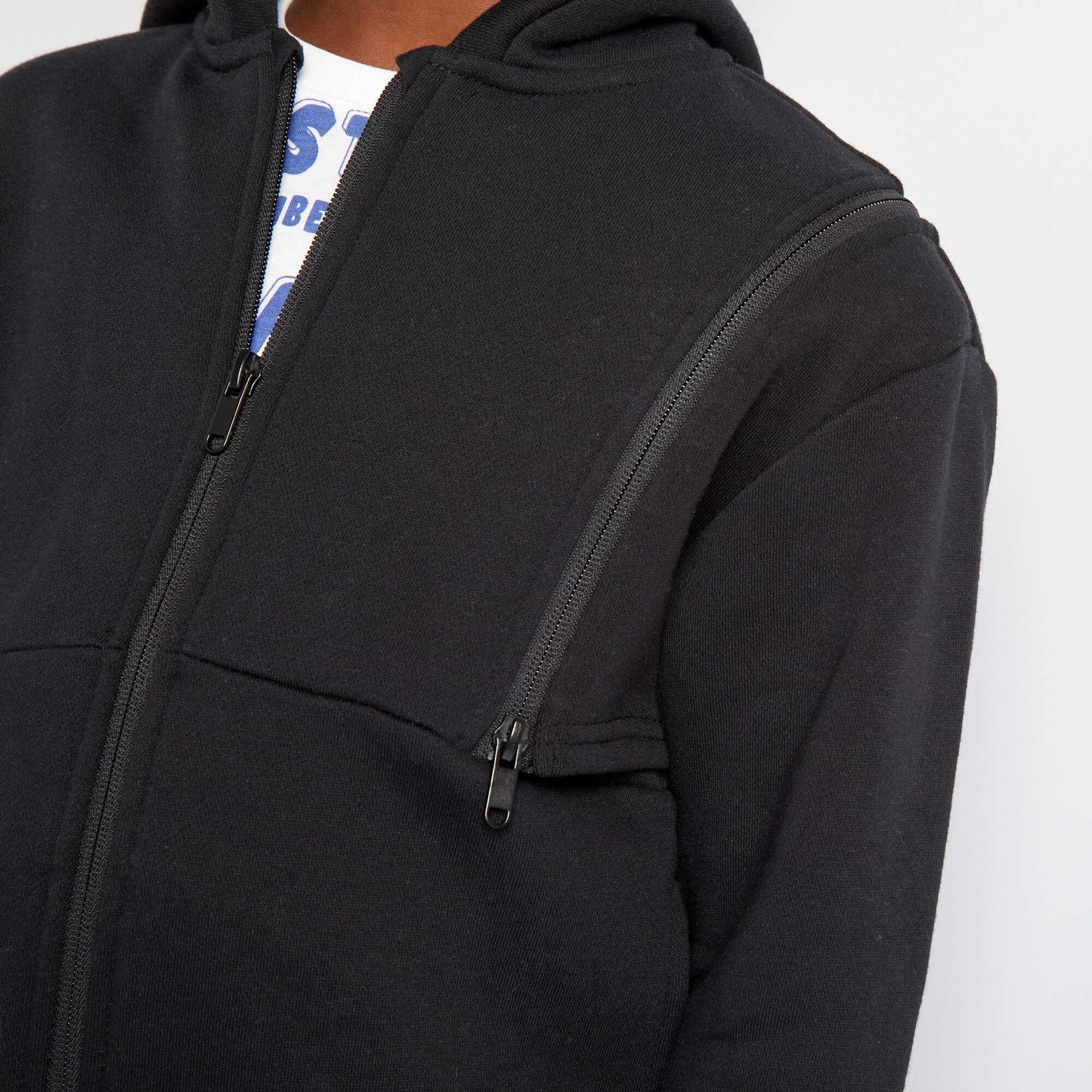 Zip-up hoodie Black