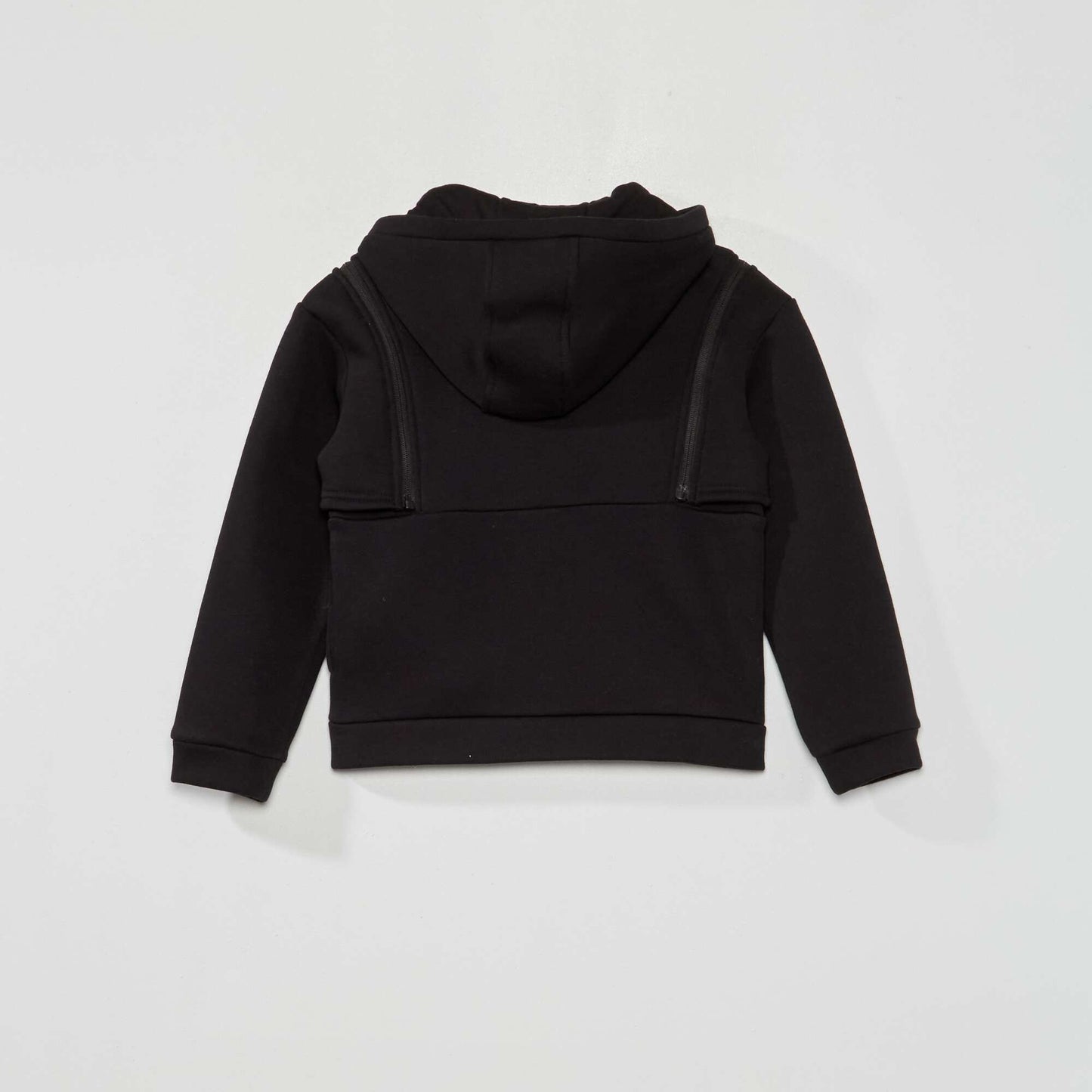 Zip-up hoodie Black