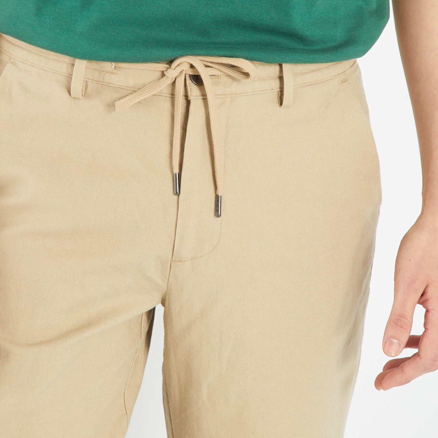 Slim-fit chinos BEIG PWAL1