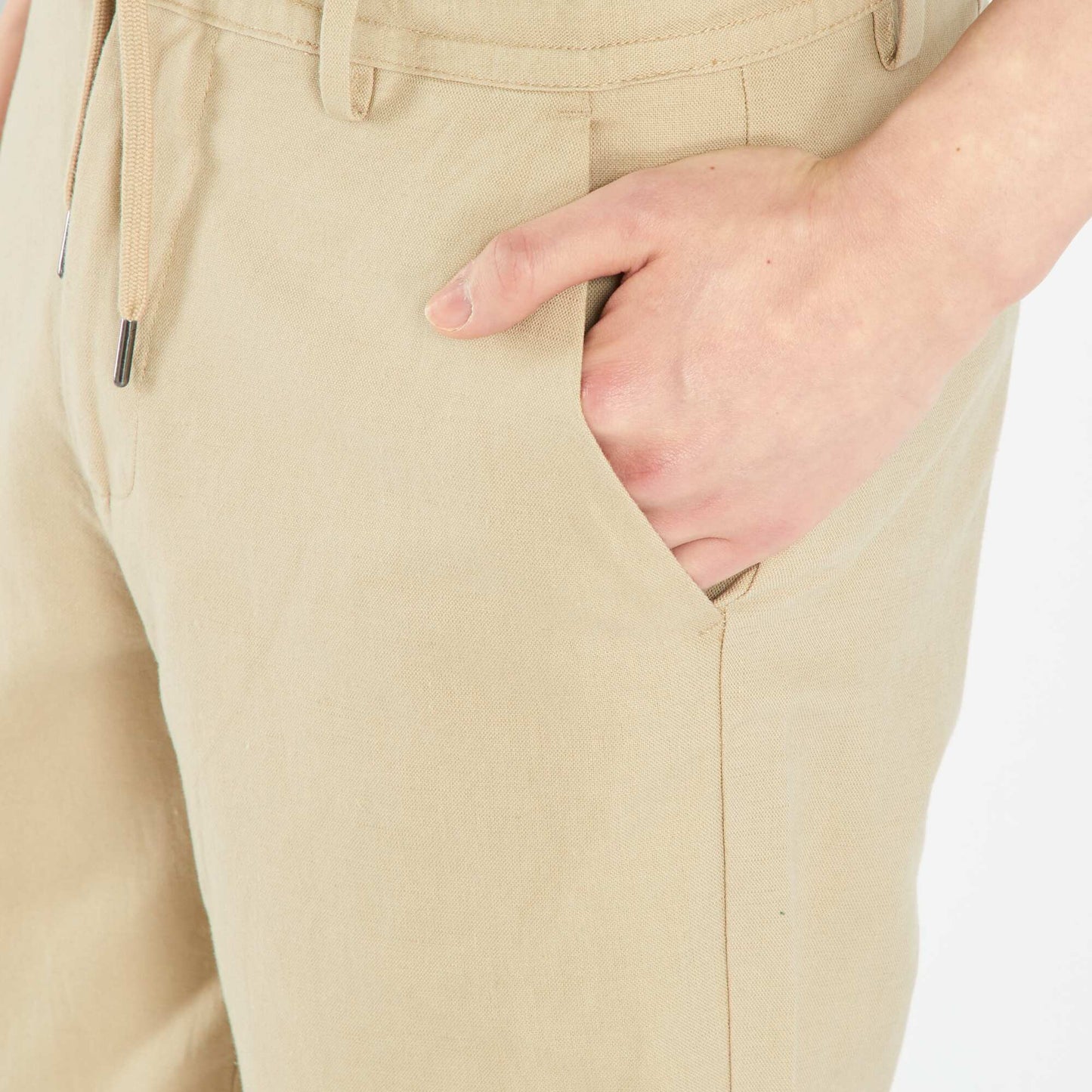 Slim-fit chinos BEIG PWAL1