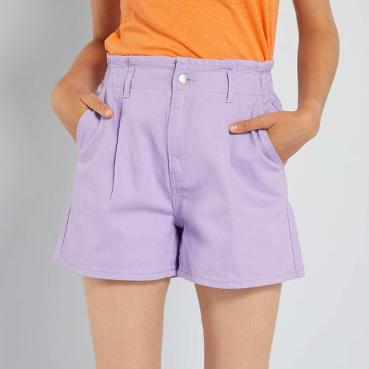 Paperbag shorts PURPLE