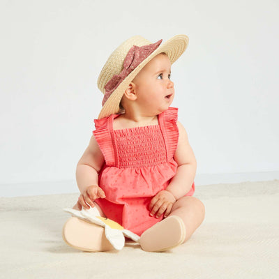 Cotton voile dress and briefs set - Two-piece set PINK