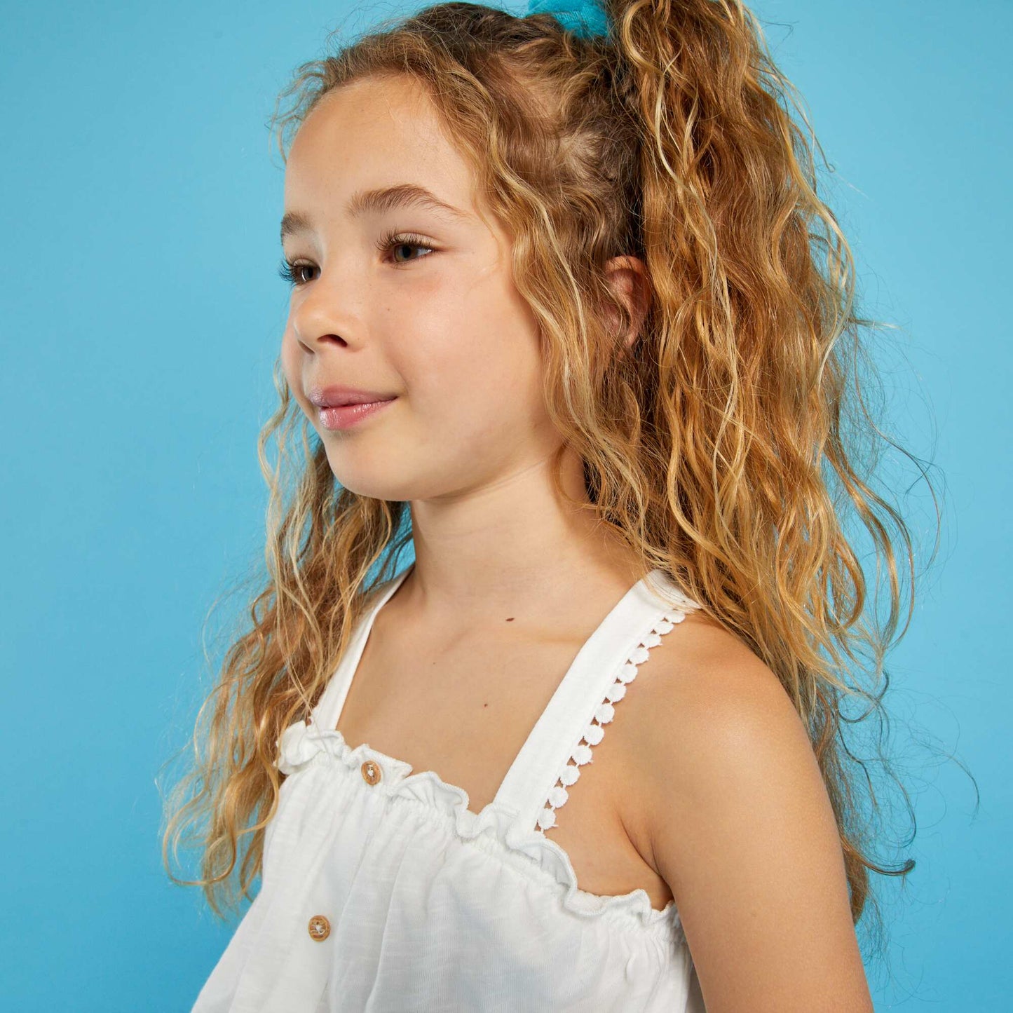 Striped vest top White